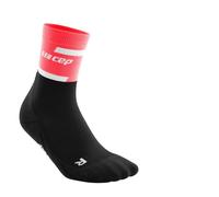 CEP Mid Cut V4 Running Socks Women - Pink, Black, Size II