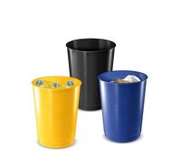 CEP Set of 3 Maxi Waste tub 40L Yellow-Blue-Black 133 * 3