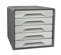 Smoove by CEP Recycled 5 Drawer Desktop Module Grey 1071116361