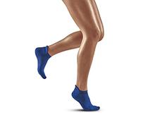 CEP - THE RUN COMPRESSION SOCKS NO SHOW for women | Extra short running socks in blue with compression | Regenerating compression socks for women | Size IV | L