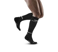 CEP - THE RUN COMPRESSION SOCKS TALL for men | Long running socks in black with compression | Regenerating compression socks for men | Size III | M