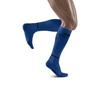 CEP - THE RUN COMPRESSION SOCKS TALL for men | Long running socks in blue with compression | Regenerating compression socks for men | Size V | XL