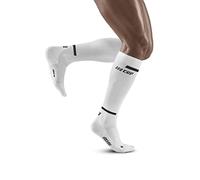 CEP - THE RUN COMPRESSION SOCKS TALL for men | Long running socks in white with compression | Regenerating compression socks for men | Size V | XL