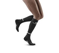 CEP - THE RUN COMPRESSION SOCKS TALL for women | Long running socks in black with compression | Regenerating compression socks for women | Size II | S