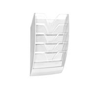 CEP Wall File 5 Compartment White/Crystal