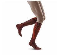 CEP Women's Cold Weather Compression Socks - Dark Orange for Enhanced Running Comfort