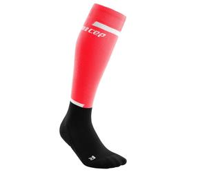 CEP Women's Compression Tall Socks V4 - Black/Pink for Enhanced Running Performance