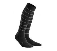 CEP Women's Reflective Compression Socks - Enhance Performance & Recovery in Black