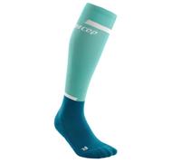 CEP Women's Tall Compression Run Socks V4 - Ocean/Petrol for Enhanced Performance