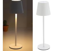 Cepewa Table Lamp Touch Function Fully Dimmable 3 White Tones 11 x 37 cm White 65 Lumen 56 LEDs USB Charging Cable Table Lamp (1 x Table Lamp 11 x 37 cm White)