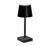 Cepewa table lamp with touch function | Bedside lamp rechargeable with USB cable | Brightness adjustable | Color change | warm white | incl. charging cable (1x table lamp lampshade black)