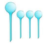 Cepewa Watering Ball 7 x 28 cm Plastic Transparent Blue Capacity 250 ml Watering System Water Dispenser Watering Aid for Flowers and Plants (1 x Set of 4 Watering Ball Blue)
