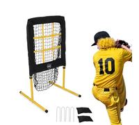 CEPHKY 9 Hole Pitching Net with Strike Zone, Height Adjustable Pitching Target Net with 2 Sandbags, Portable Baseball & Softball Training Equipment for Hitting and Pitching, Pitcher Solo Trainer