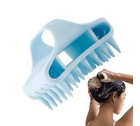 ,Cepillo De Masaje De Silicona Manual Para Champú Con Uso En Húmedo Y Seco Para Baño, Ducha | Cepillo Para El Champú De Silicona - Exfoliador Ligero Para Masaje Capilar