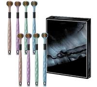 Cepillo Dental De Limpieza Multiángulo De Tres Cabezales,Tri-Head Multi-Angle Cleaning Toothbrush,3 Sided Toothbrushs 360° Clean, for Comprehensive Care of Teeth and Gums (2sets)