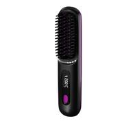 Cepillo Térmico - Cepillo Para El Pelo Con Calor | Recargable, Inalámbrico, Con Pantalla Digital, Estilizador Recargable Cons 3 Temperaturas Y Anti-Quemaduras Para El Hogar, La Oficina, Hoteles, Viaje
