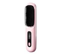 Cepillo Térmico - Cepillo Para El Pelo Con Calor | Recargable, Inalámbrico, Con Pantalla Digital, Estilizador Recargable Cons 3 Temperaturas Y Anti-Quemaduras Para El Hogar, La Oficina, Hoteles, Viaje
