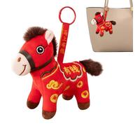 Ceprznvey 2026 Chinese New Year Horse Plush | Cute Portable Soft Animal Keychain - Stuffed Horse Toy,for Cars Home School Offices Cafes Bookstores Shop Window Display Cases Dining Tables Beds