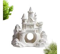 Ceprznvey Aquarium Cave Small - Castle Shape Betta Shelter | Shrimp with Decorative Design, Fish Refuge with Indoor Use, Aquatic Ornament, Tank Accessory for Breeders Hobbyists Beginners