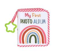 Ceprznvey Baby Photo Album | Baby Memory Book | Rainbow Printed Notebook with Star Hook for First Birthday School Family New Parents Mother's Day