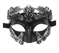 Ceprznvey Black Masque Costume Ancient Gr nd Roman Facial Protector