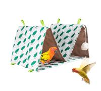 Ceprznvey Cage Perch - Double Cavity Cozy Nest | Triangle Ventilated Bird Nest for Sleep Rest Nesting Indoor Play Stimulation on the Edge