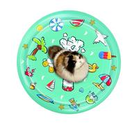 Ceprznvey Cat Water Bed Play Mat, Water Sensory Play Mat for Cats - Indoor Water Sensory Pad - Cooling Cat Bed, Interactive Entertainment Toy for Kitten, Fear the