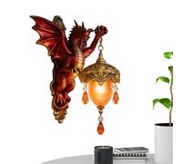 Ceprznvey Dragon Lamps - Resin Gothic Lamp - Wall Sconce Light,for Bedroom Dorm Kitchen Office Birthday Christmas Halloween Housewarming
