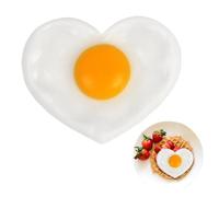 Ceprznvey Fake Fried Eggs, Realistic Funny Prank Toys Home Decor, Simulation Cooked Egg Food Props, for Party Birthday Photoshoot Display Role Play Pretend Play Market Restaurant