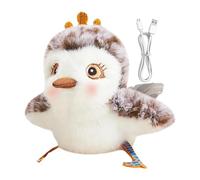 Ceprznvey Interactive Cat Toy, Kittens Exercise Toy, Rechargeable Electric Realistic Bird Flapping Wings for Pets Endless Hours of Fun, 3.94 x 3.94 inches, Plush, 118 g