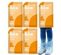 Ceprznvey Rain Shoe Covers, Waterproof Boot Protectors, Non-Slip Reusable Pe Material, Transparent Design for Outdoor Travel Hiking, Size Clear 10 Pieces, High Style, Short Style, Multicolored