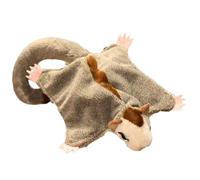 Ceprznvey Stuffed Flying Squirrel Plush Toy - Realistic Sugar Glider Animal Doll with Magnetic Paws, Soft Cute Companion for Kids Teens Nursery Bedroom Car Home Decorative Collection Gift