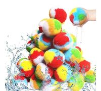 Ceprznvey Water Balloons for | 60 Pieces Refillable Absorbent Toys, Summer Outdoor Party Game for Garden, Swimming Pool, Beach, Leisure Fun