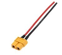 Ceprznvey XT60 Adapter, Male Female Connector, Copper Wire Construction, 16AWG 10 cm Length, Ideal for Drone Car Solar Panel RV Electronics, 3.94 inches, Red Black, 1 Piece