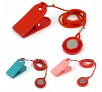 CerAiCoae 3 pcs Multi-Color Treadmill Emergency Stop Safety Keys (Red, Pink, Blue) - Universal Magnetic Safety Switch Replacement, Compatible with Most Treadmills, Running Machines