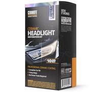 CERAKOTE® Ceramic Headlight Restoration Kit - Guaranteed To Last As Long As You Own Your Vehicle - Brings Headlights back to Like New Condition - 3 Easy Steps - No Power Tools Required