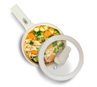 Ceramax Electric Hot Pot with Lid and Steamer, 1.5L