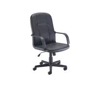 Cerami Leather Look Executive Office Chair, Fully Installed