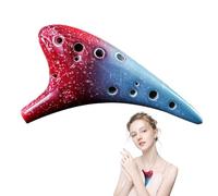 Ceramic 12 Hole Ceramic Classic 12 Hole Alto C | Classic Ceramic Alto C Colorful Tool for Kids, Pointed Beginners