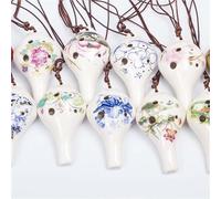 Ceramic 6 Hole Flute Whistle For Beginners With Sheet Music(2)