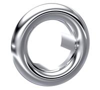 Modern Round Basin Overflow Cover Chrome 18.5mm Balterley Silver One Size