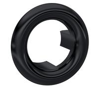 Balterley Sink Overflow Cover, Round Design Overflow Sink Hole Cover, Basin Over Flow Ring, Over Flow Cap for Basins, Ceramic Accessories for Vanity Basin, Bathroom Sinks - 31 x 31mm (Matt Black)