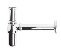 Ceramic Accessories Round Bottle Trap - Chrome - Balterley