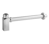 Ceramic Accessories Square Bottle Trap - Chrome - Balterley