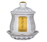 Ceramic Altar Cup, 10cm Ceramics Buddhism Supplies Holy Water Cup Buddha Enshrine