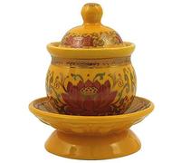 Ceramic Altar Cup, Holy Water Offering Cup, Ceramic Guanyin Water Supply Cup Purification Household Buddha Supplies