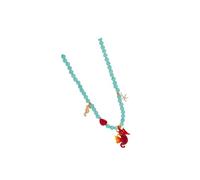 Ceramic And Glass Bead Necklace Summers Beach Jewelry Lightweight Gift Handmade Summers Jewelry For Her Ceramic Pendant Necklace