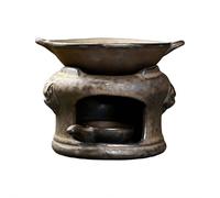 Ceramic Aromatherapy Burner, Ceramic Aromatherapy Stove Natural Oil Fragrance Diffuser, Tea Light Candle Holders Teapot Warmer, Zen Incense Burner Kit for Home Office Meditation Relaxation