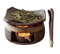 Ceramic Aromatherapy Stove Essential Oil Burner, Cedar and Zen Aromatherapy Burner, Handmade Zen Incense Burner Kit for Meditation, Relaxation & Bedroom Decor