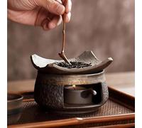 Ceramic Aromatherapy Stove Essential Oil Burner, Handmade Ceramic Candle Wax Melts Warmer with Tealight Holder, Zen Palo Santo Diffuser for Home Fragrance, Meditation, Relaxation & Bedroom Decor